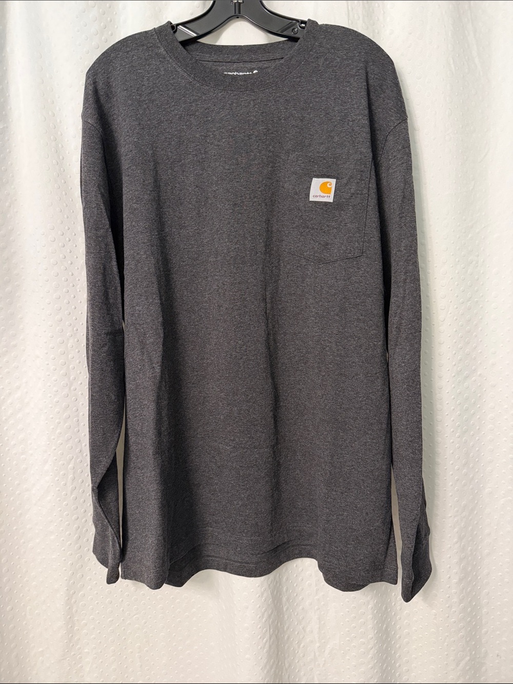 NWOT Carhartt Dark Charcoal Long-Sleeve Pocket Tee
